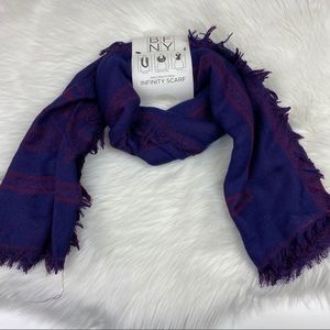Infinity Scarf Navy Blue Purple